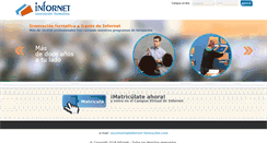 Desktop Screenshot of infornet-formacion.com