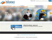 Tablet Screenshot of infornet-formacion.com